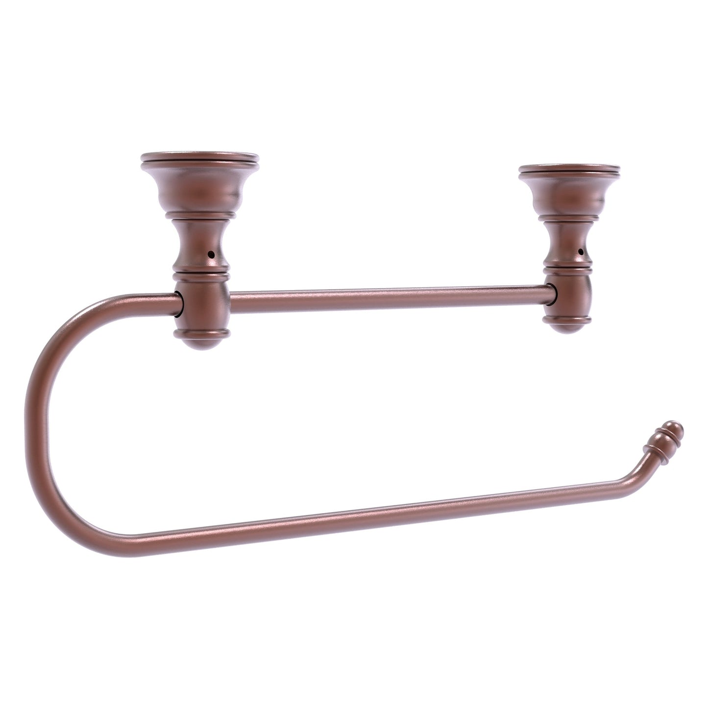 Allied Brass Carolina 14.2" x 2" Antique Copper Solid Brass Under Cabinet Paper Towel Holder