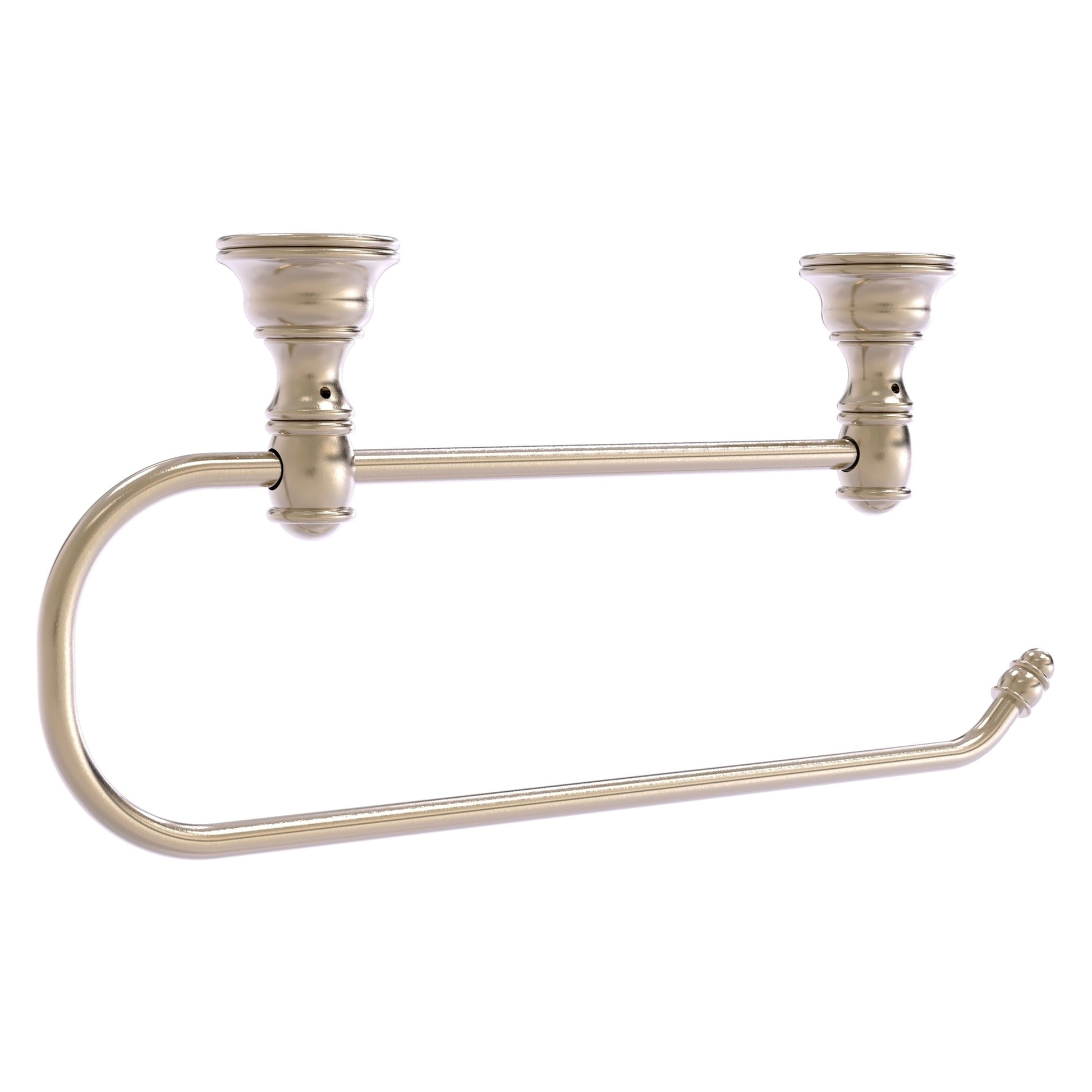 Allied Brass Carolina 14.2" x 2" Antique Pewter Solid Brass Under Cabinet Paper Towel Holder