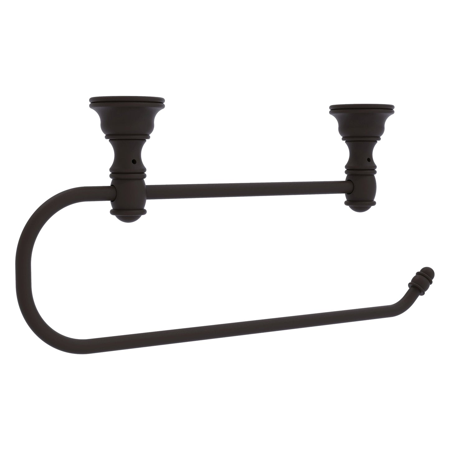 Allied Brass Carolina 14.2" x 2" Oil Rubbed Bronze Solid Brass Under Cabinet Paper Towel Holder