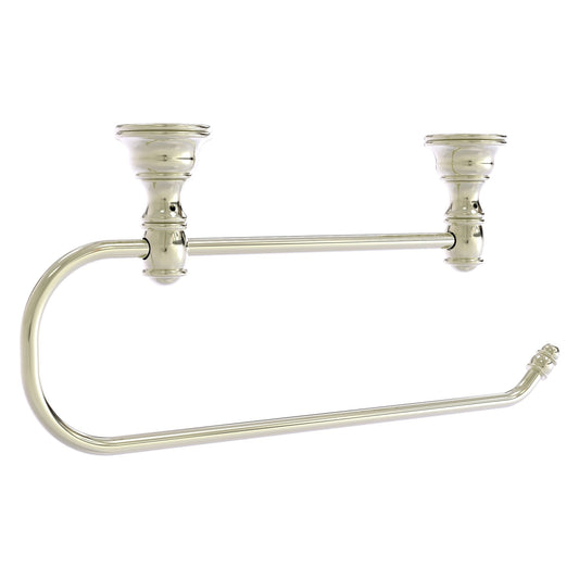 Allied Brass Carolina 14.2" x 2" Polished Nickel Solid Brass Under Cabinet Paper Towel Holder