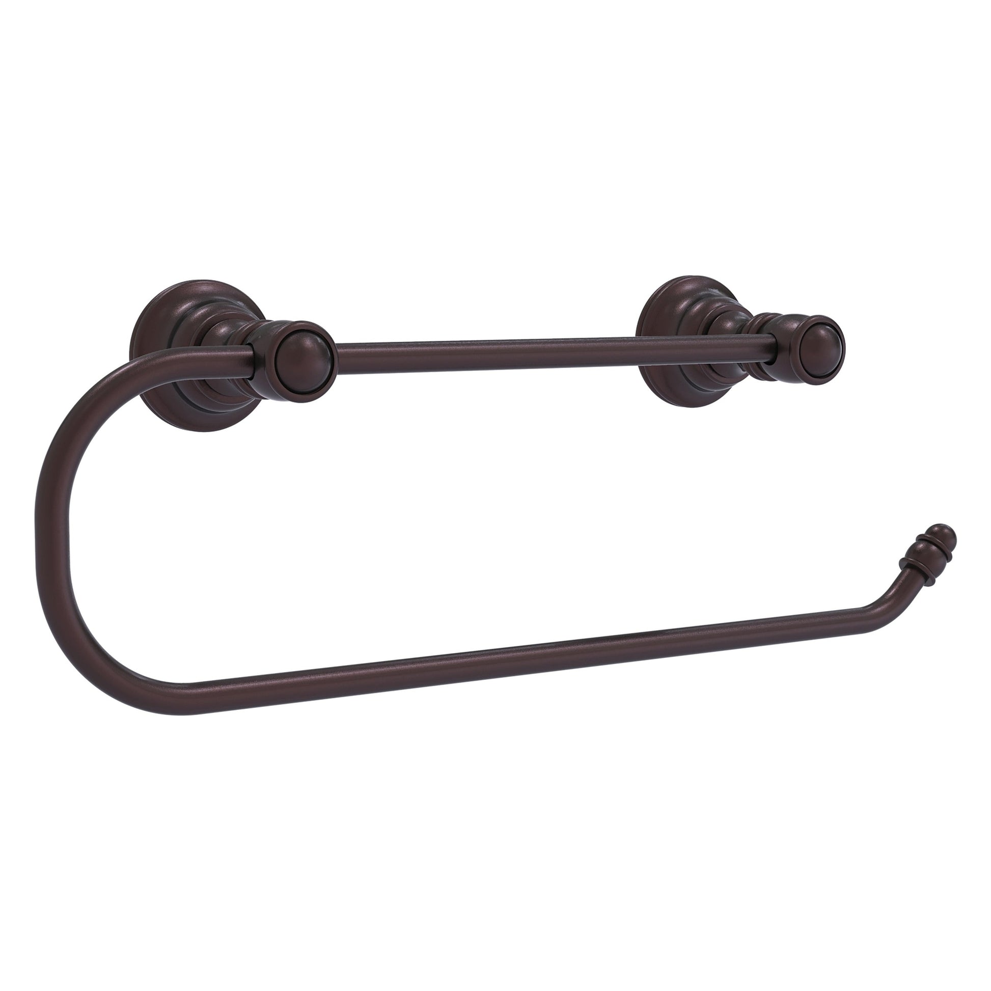 Allied Brass Carolina 14.2" x 3.3" Antique Bronze Solid Brass Wall-Mounted Paper Towel Holder