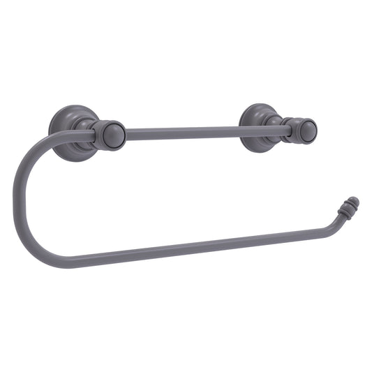 Allied Brass Carolina 14.2" x 3.3" Matte Gray Solid Brass Wall-Mounted Paper Towel Holder