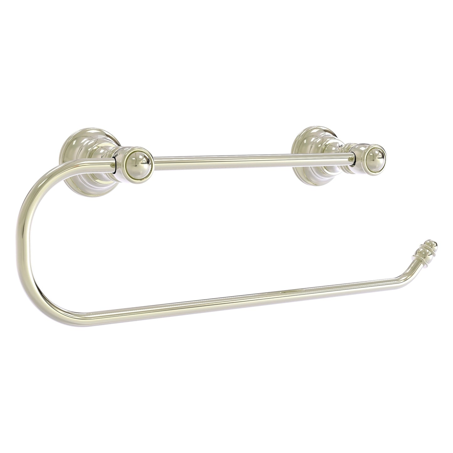 Allied Brass Carolina 14.2" x 3.3" Polished Nickel Solid Brass Wall-Mounted Paper Towel Holder