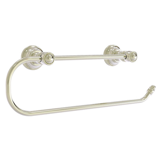 Allied Brass Carolina 14.2" x 3.3" Polished Nickel Solid Brass Wall-Mounted Paper Towel Holder