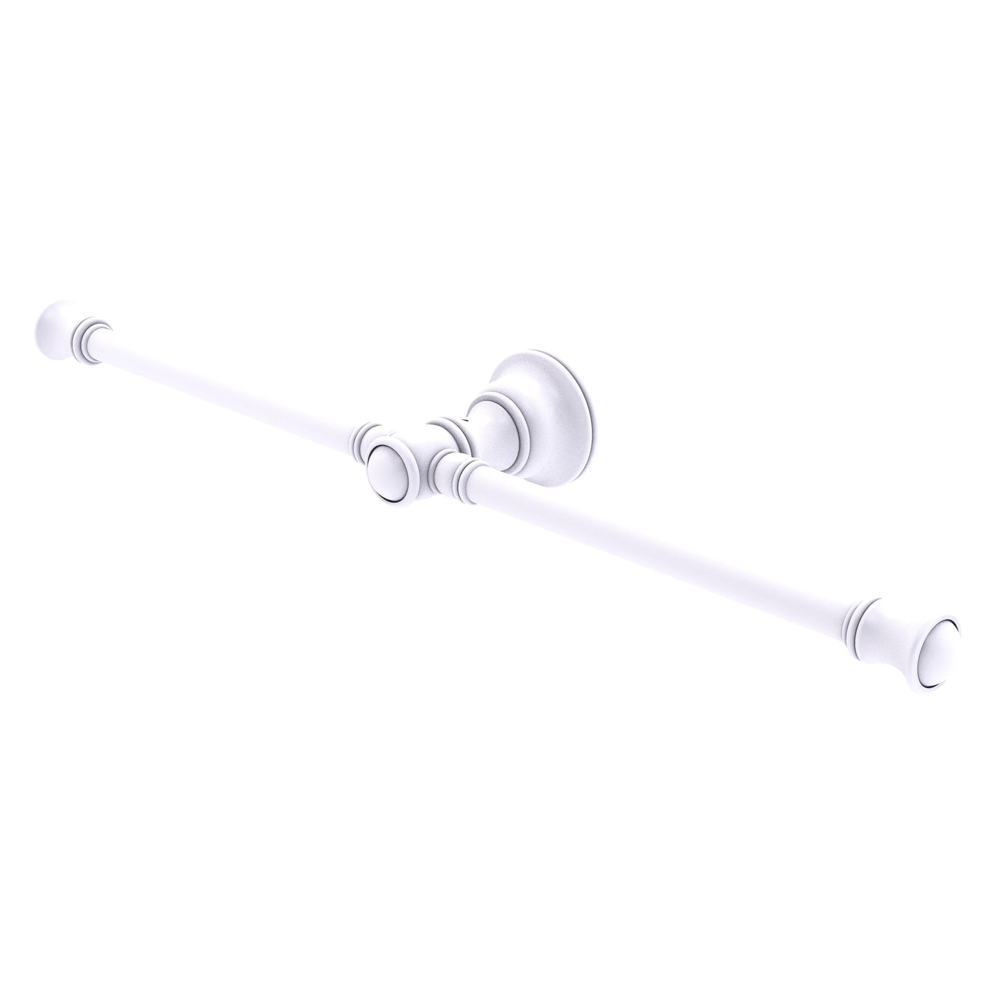 Allied Brass Carolina 16.8" x 3.3" Matte White Solid Brass 2-Arm Guest Towel Holder