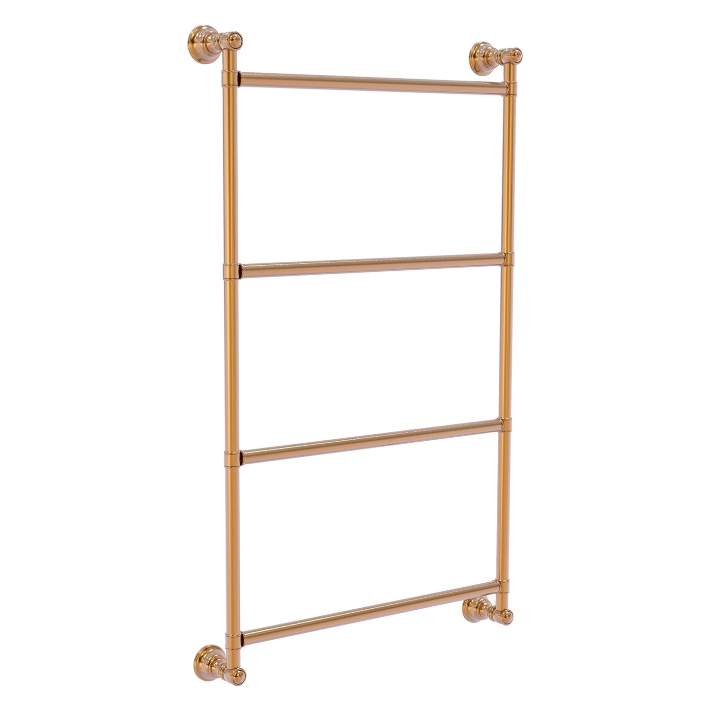 Allied Brass Carolina 18" x 3.3" Brushed Bronze Solid Brass 4-Tier Ladder Towel Bar