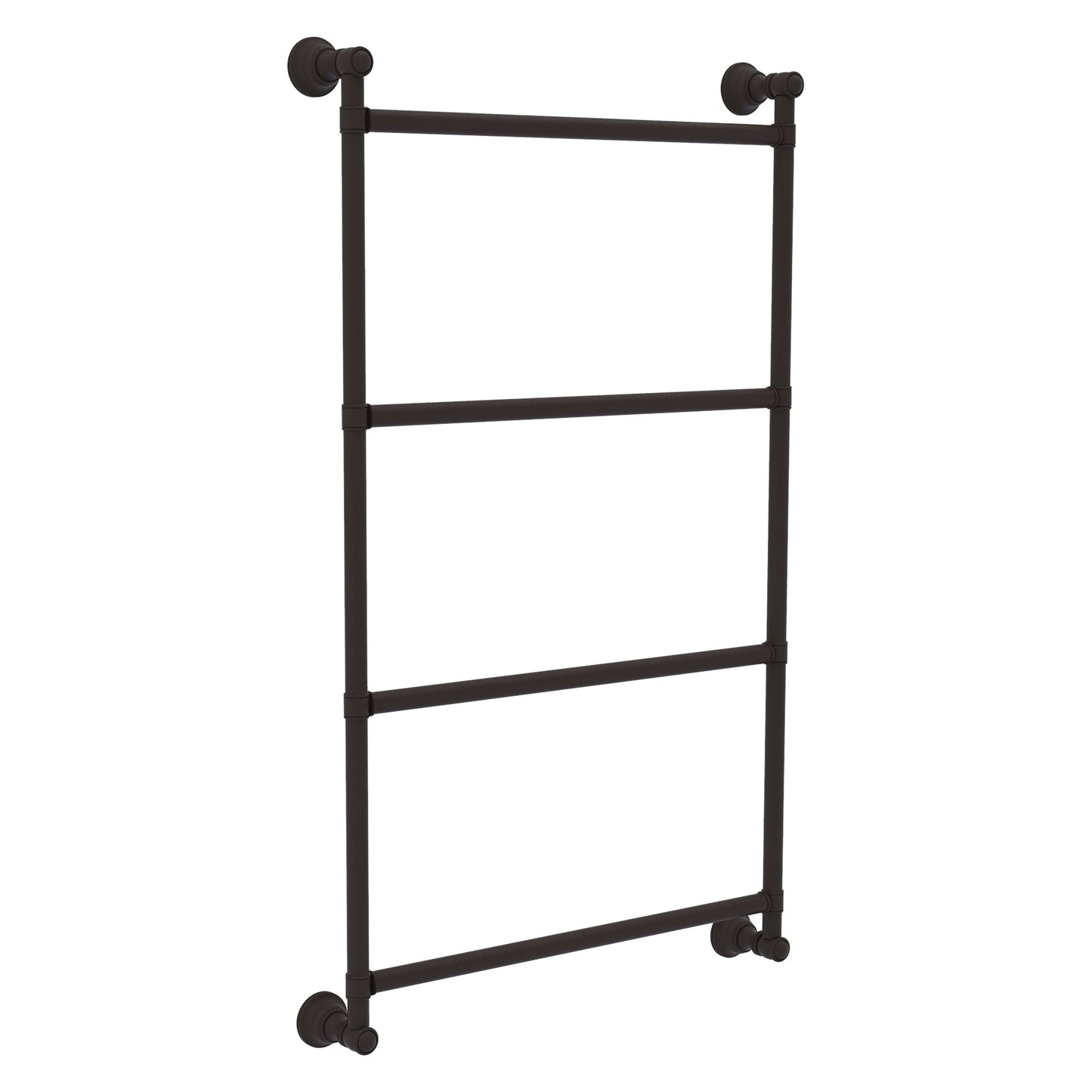 Allied Brass Carolina 18" x 3.3" Oil Rubbed Bronze Solid Brass 4-Tier Ladder Towel Bar