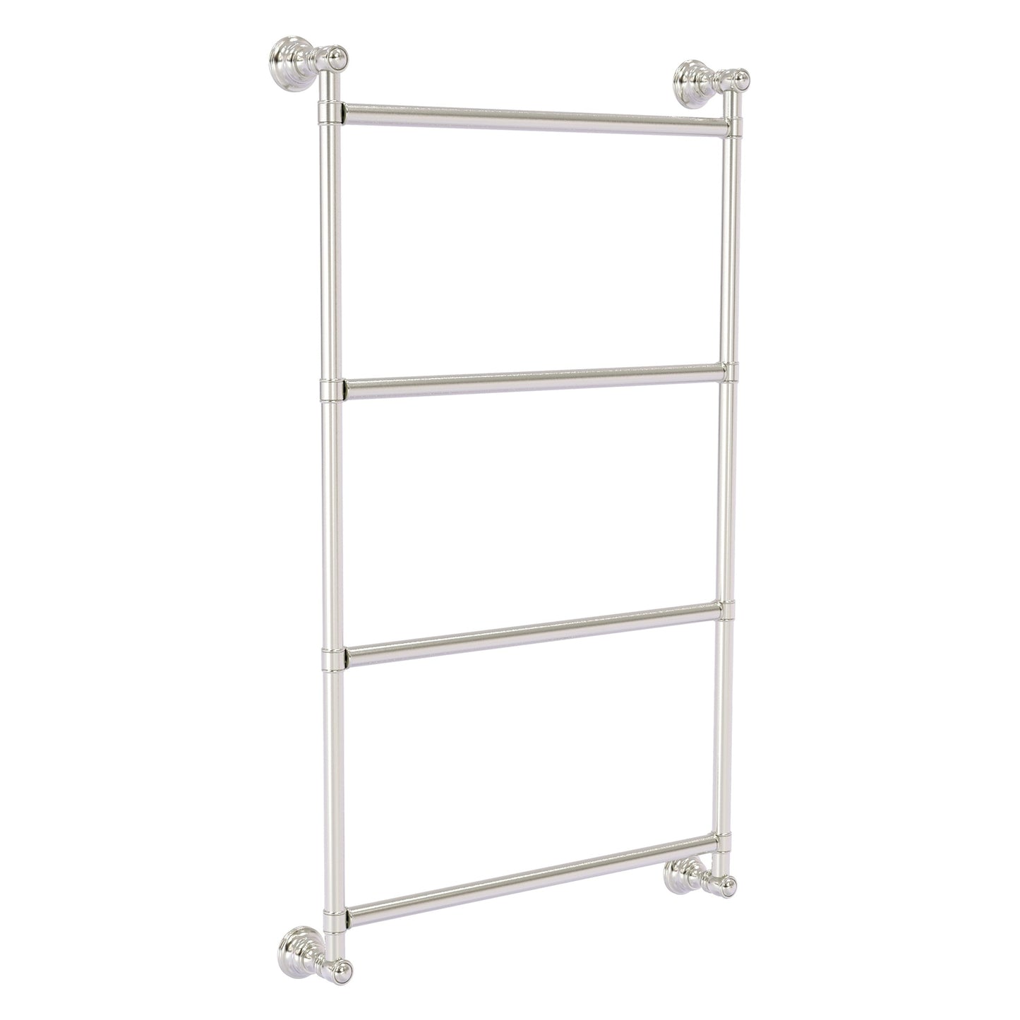 Allied Brass Carolina 18" x 3.3" Satin Nickel Solid Brass 4-Tier Ladder Towel Bar
