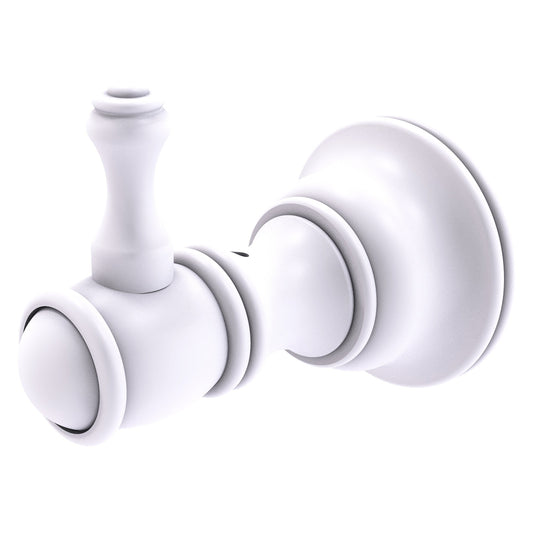 Allied Brass Carolina 2" x 3.2" Matte White Solid Brass Robe Hook