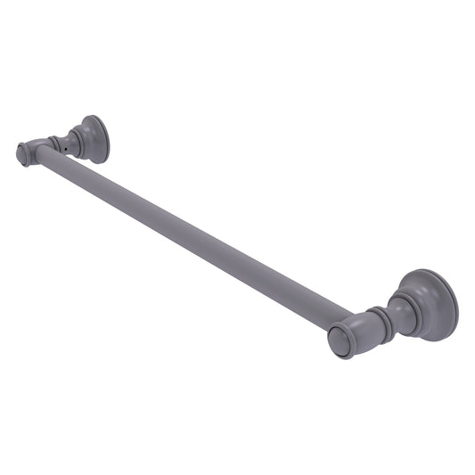 Allied Brass Carolina 20" x 2" Matte Gray Solid Brass Towel Bar