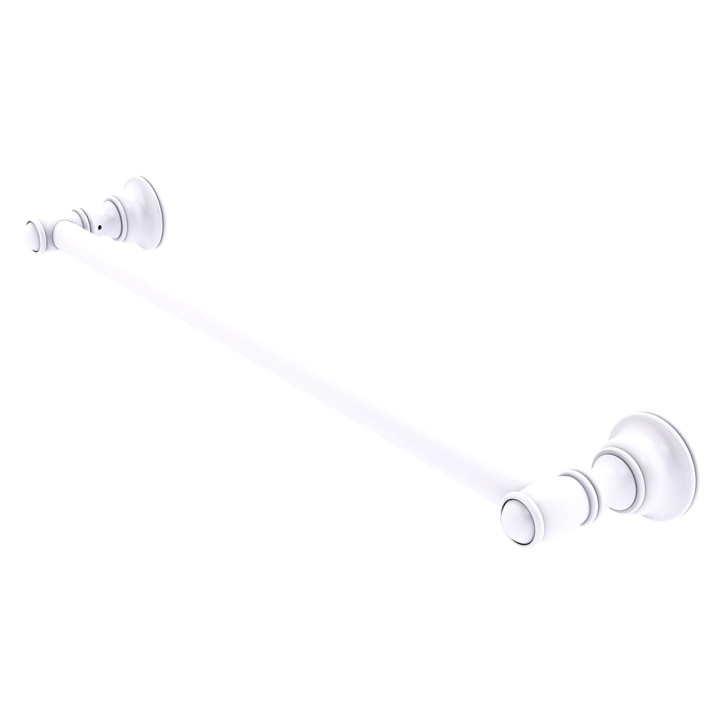 Allied Brass Carolina 20" x 2" Matte White Solid Brass Towel Bar