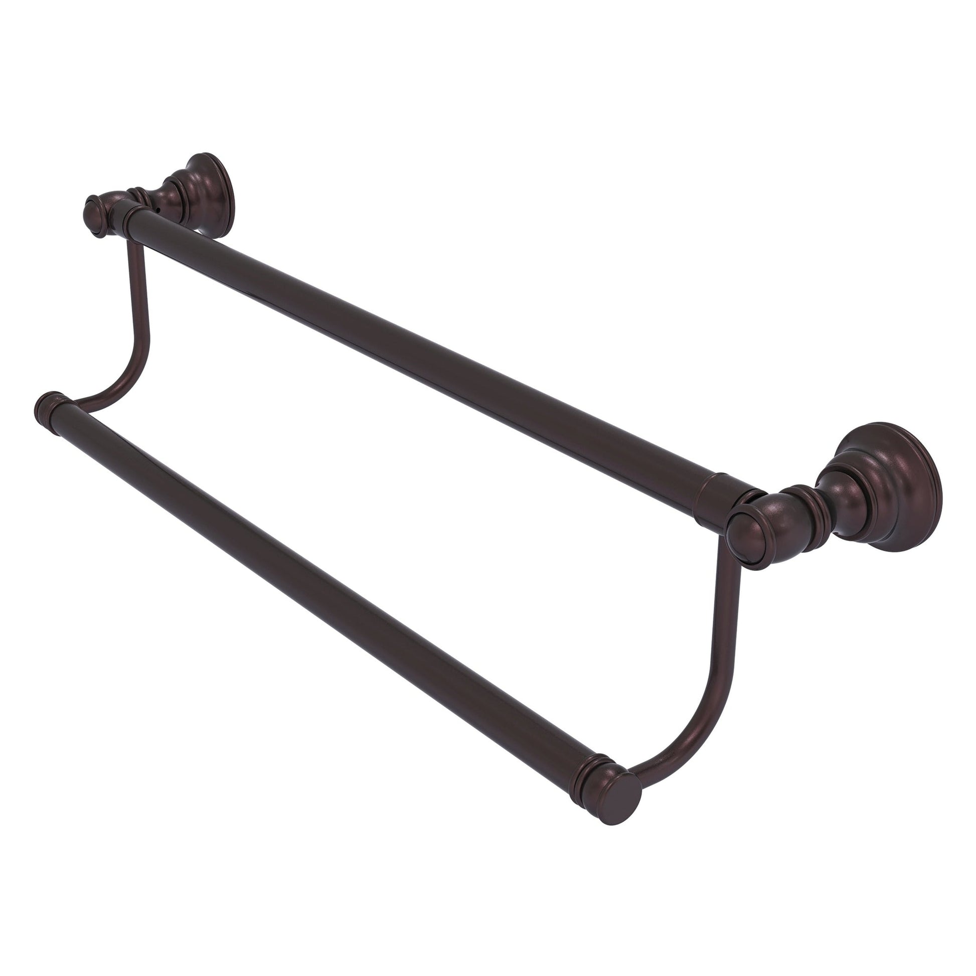 Allied Brass Carolina 20" x 5.2" Antique Bronze Solid Brass Double Towel Bar