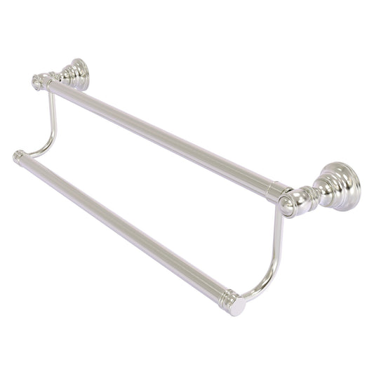 Allied Brass Carolina 20" x 5.2" Satin Nickel Solid Brass Double Towel Bar