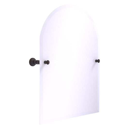 Allied Brass Carolina 21.8" x 4.8" Venetian Bronze Solid Brass Arched Top Tilt Mirror With Beveled Edge