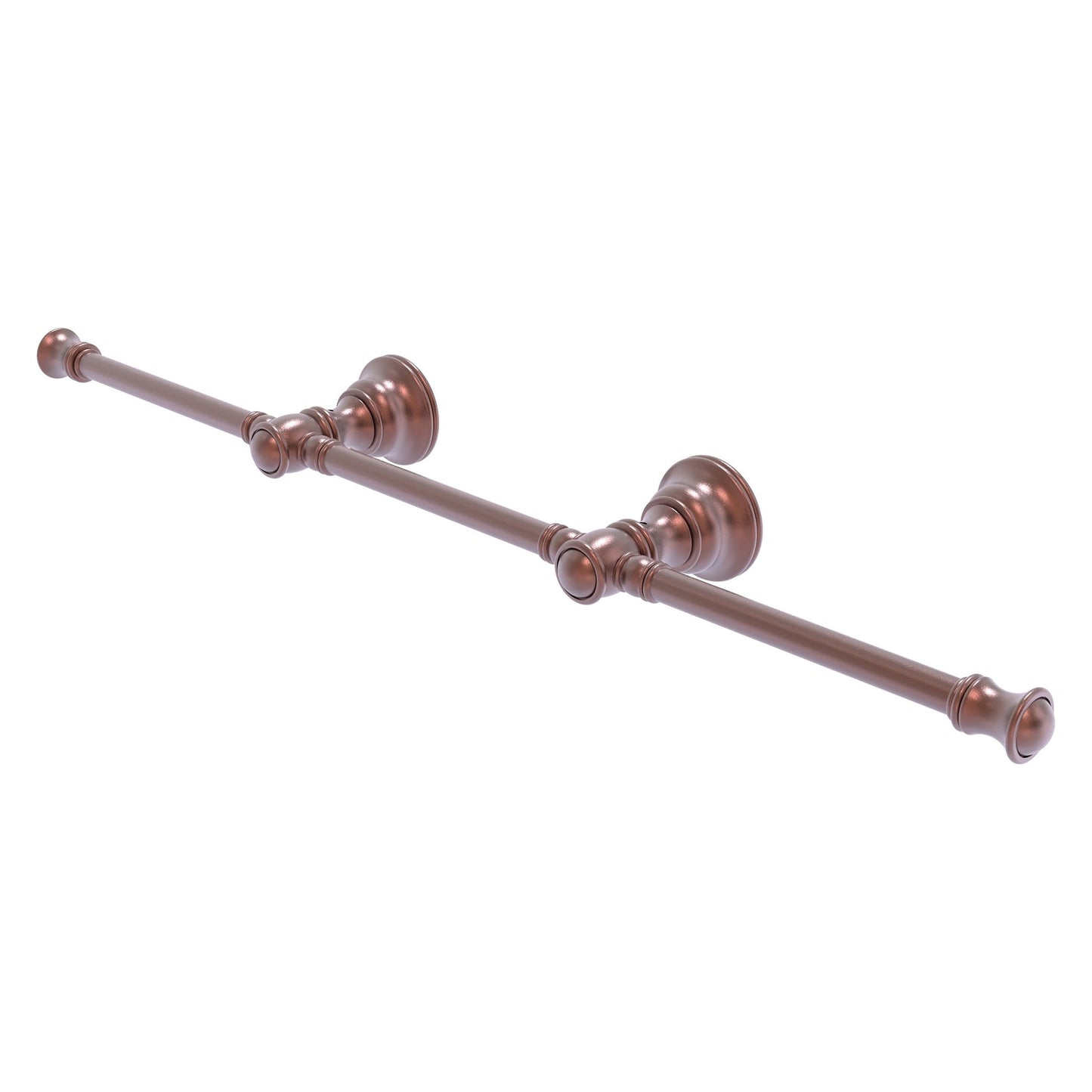 Allied Brass Carolina 22" x 3.3" Antique Copper Solid Brass 3-Arm Guest Towel Holder