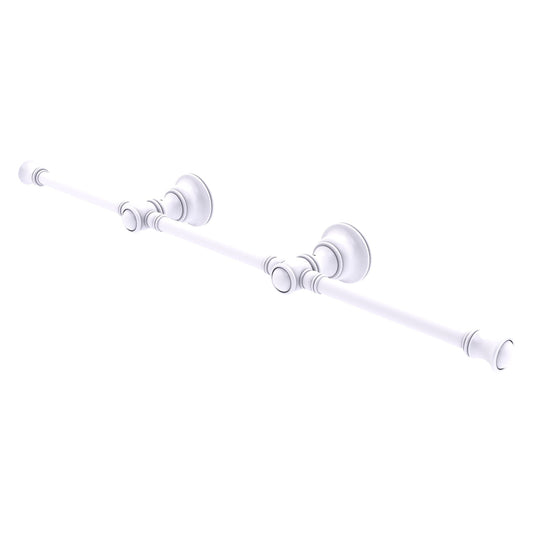 Allied Brass Carolina 22" x 3.3" Matte White Solid Brass 3-Arm Guest Towel Holder