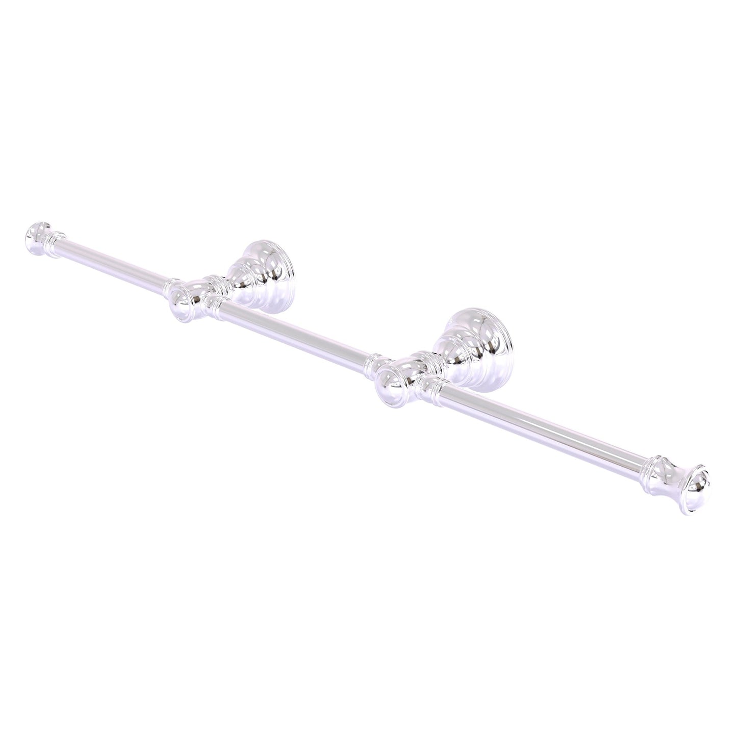 Allied Brass Carolina 22" x 3.3" Polished Chrome Solid Brass 3-Arm Guest Towel Holder