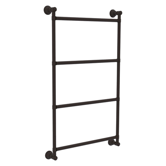 Allied Brass Carolina 24" x 3.3" Oil Rubbed Bronze Solid Brass 4-Tier Ladder Towel Bar