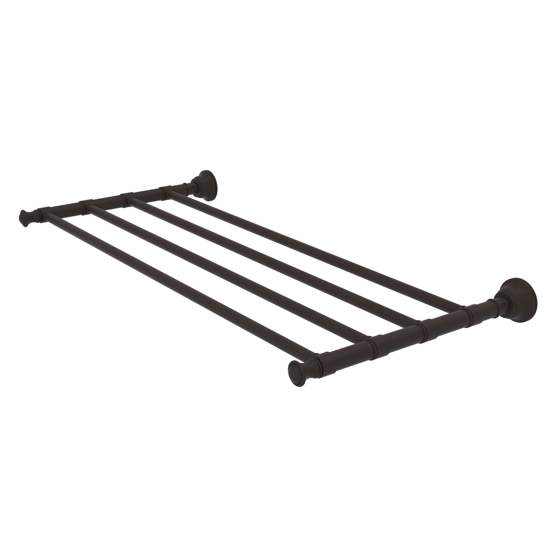Allied Brass Carolina 26" x 12.7" Oil Rubbed Bronze Solid Brass Towel Shelf