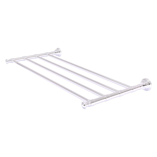 Allied Brass Carolina 26" x 12.7" Polished Chrome Solid Brass Towel Shelf