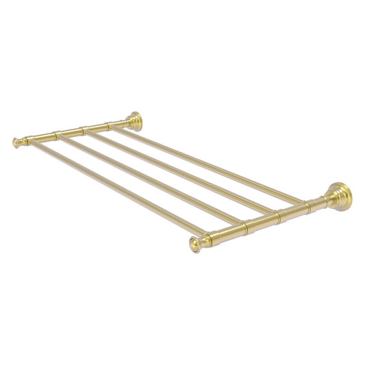 Allied Brass Carolina 26" x 12.7" Satin Brass Solid Brass Towel Shelf