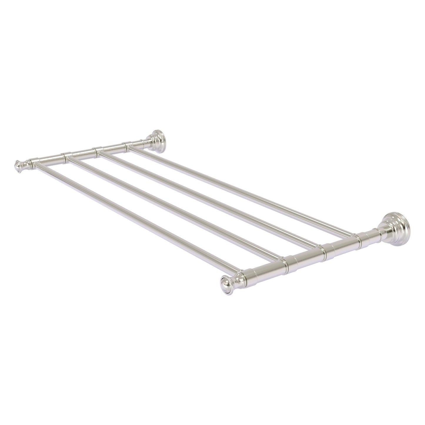 Allied Brass Carolina 26" x 12.7" Satin Nickel Solid Brass Towel Shelf