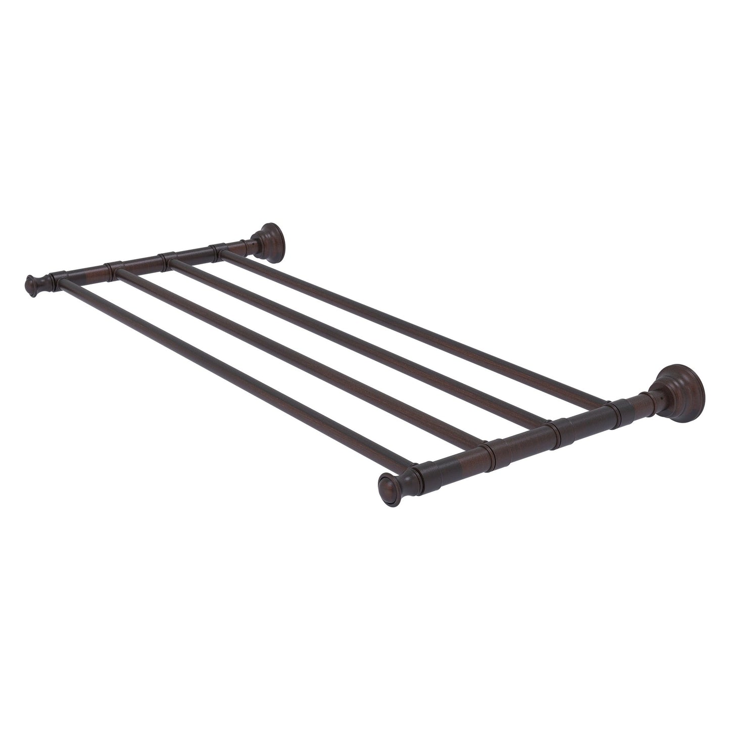 Allied Brass Carolina 26" x 12.7" Venetian Bronze Solid Brass Towel Shelf