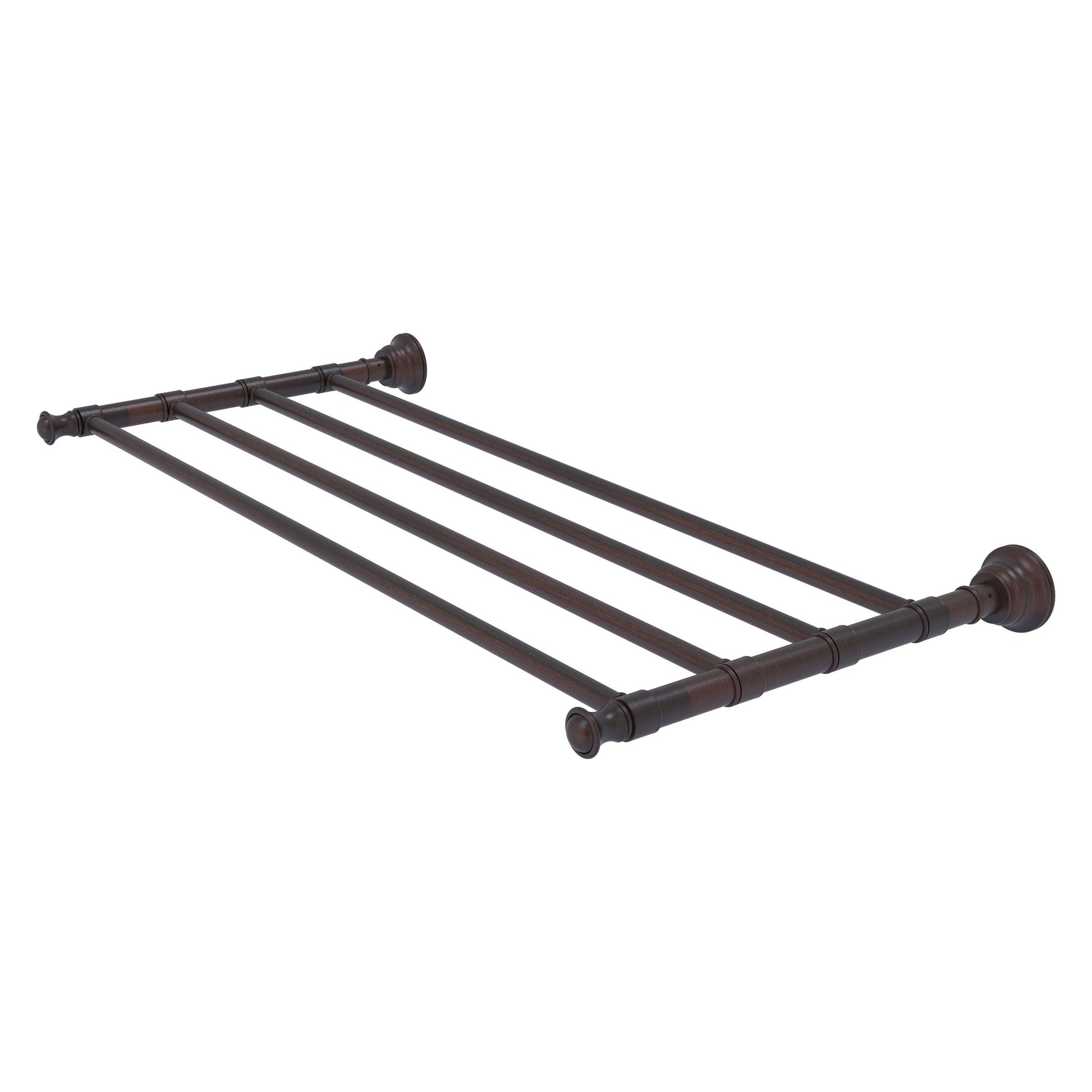 Allied Brass Carolina 26" x 12.7" Venetian Bronze Solid Brass Towel Shelf