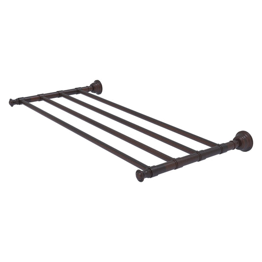 Allied Brass Carolina 26" x 12.7" Venetian Bronze Solid Brass Towel Shelf