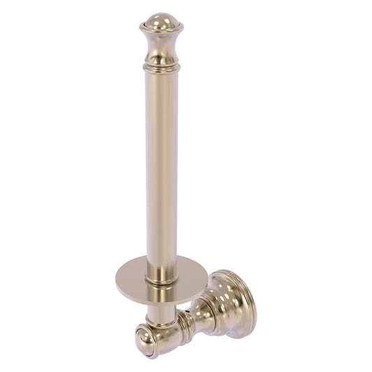 Allied Brass Carolina 2.4" x 3.7" Antique Pewter Solid Brass Upright Toilet Paper Holder
