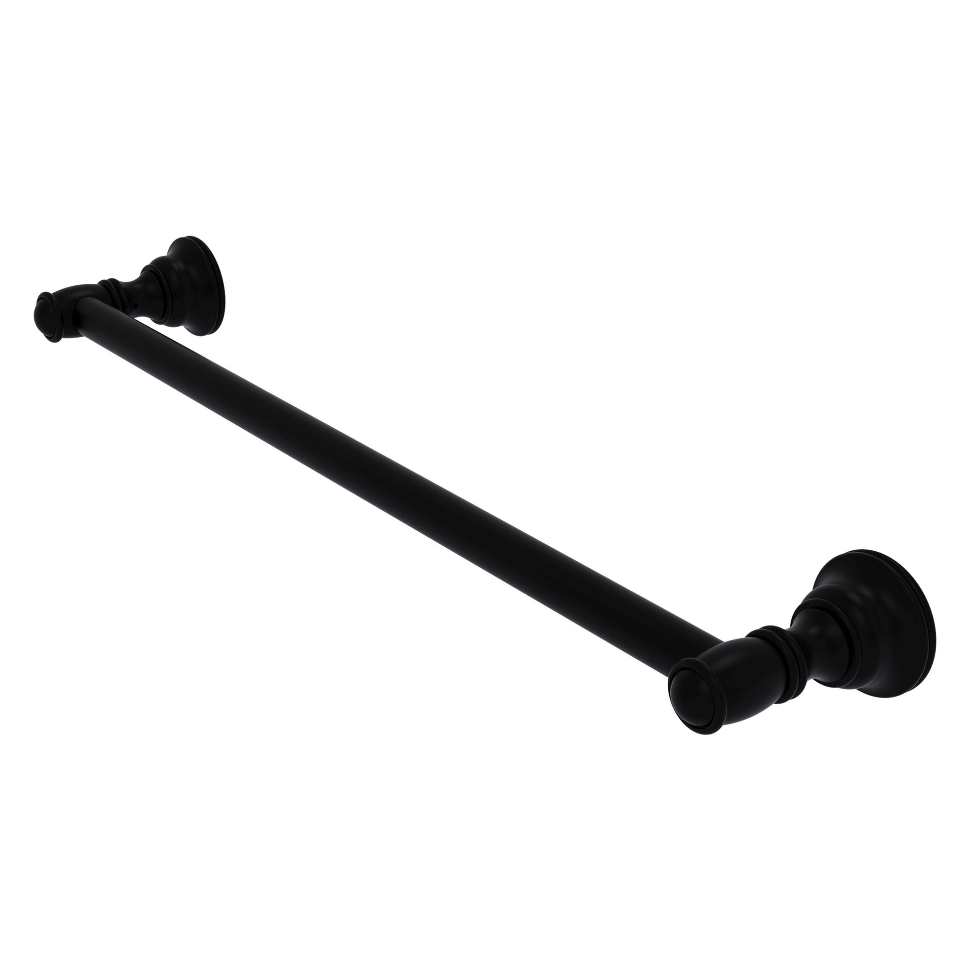Allied Brass Carolina 30" x 2" Matte Black Solid Brass Towel Bar