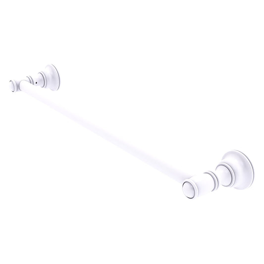 Allied Brass Carolina 30" x 2" Matte White Solid Brass Towel Bar