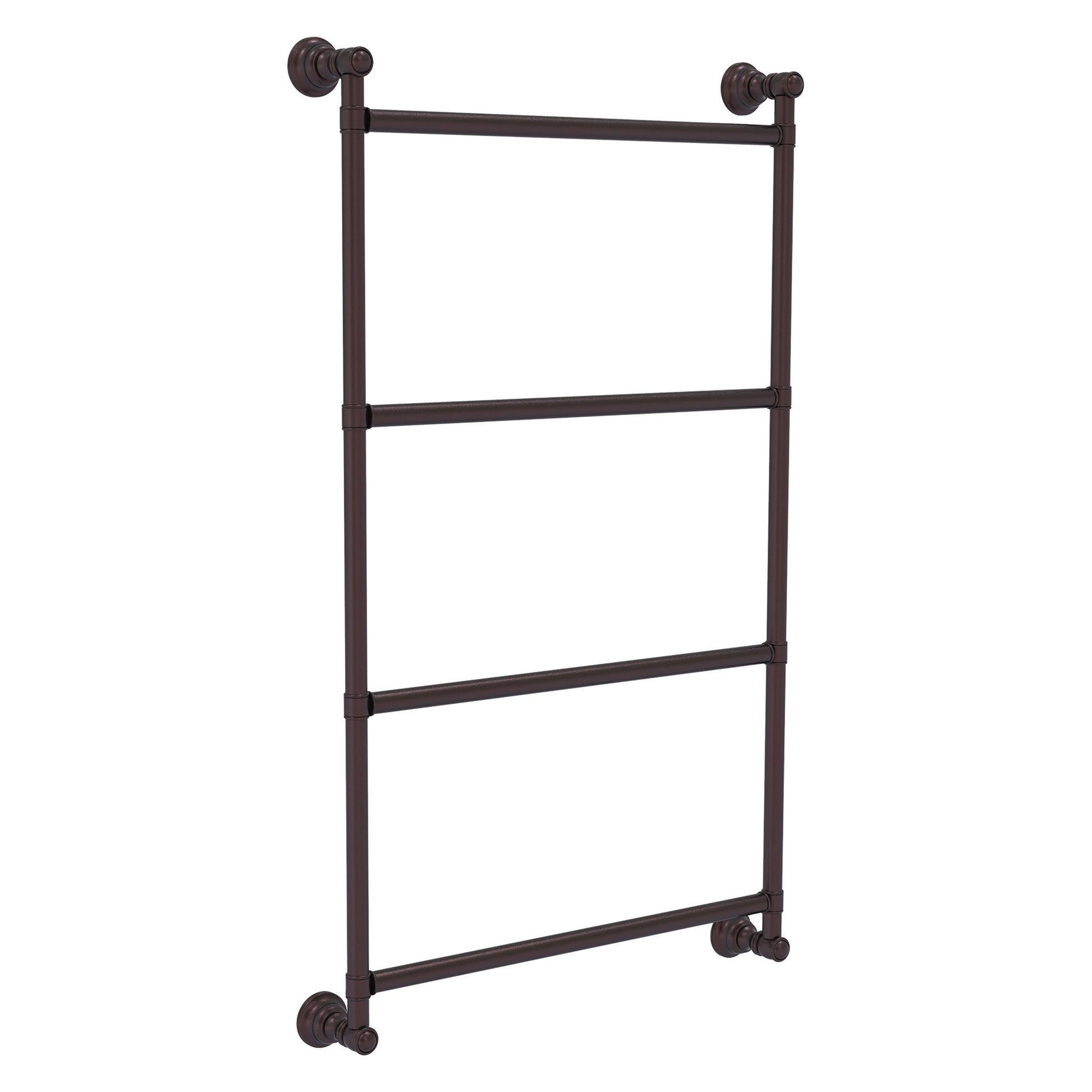 Allied Brass Carolina 30" x 3.3" Antique Bronze Solid Brass 4-Tier Ladder Towel Bar