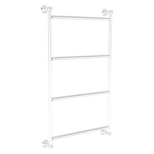 Allied Brass Carolina 30" x 3.3" Polished Chrome Solid Brass 4-Tier Ladder Towel Bar