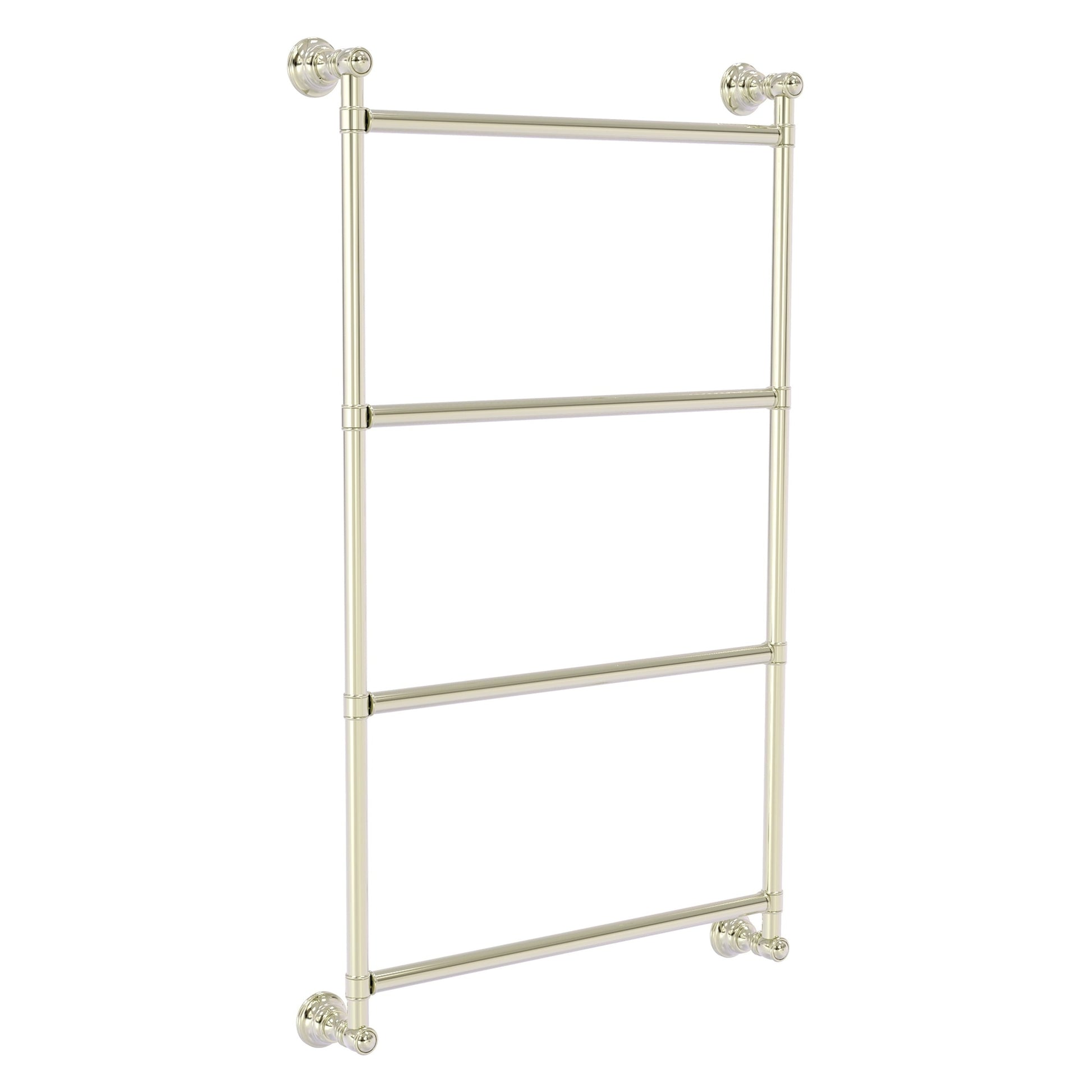 Allied Brass Prestige Regal Matte White Wall Mount Towel Rack with 4 Bars