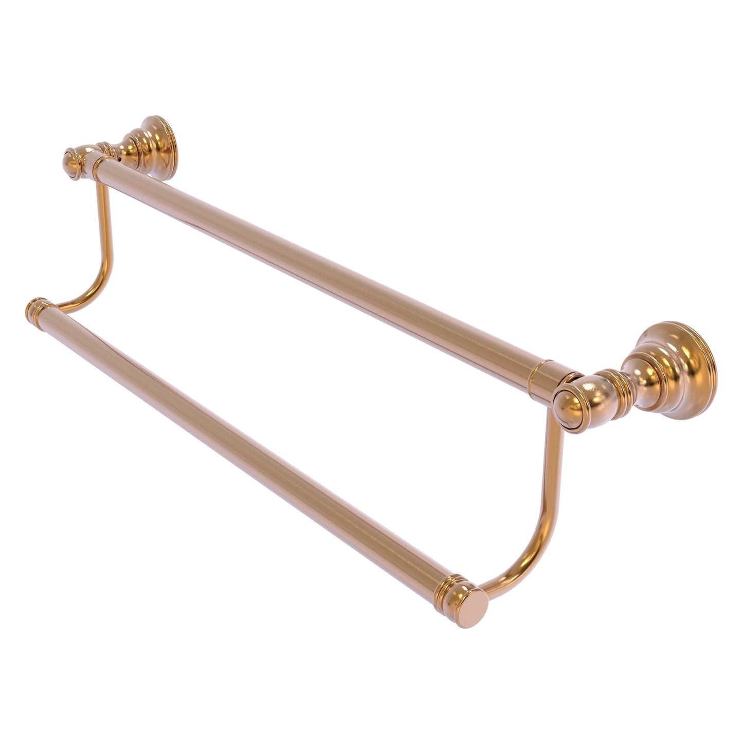 Allied Brass Carolina 30" x 5.2" Brushed Bronze Solid Brass Double Towel Bar