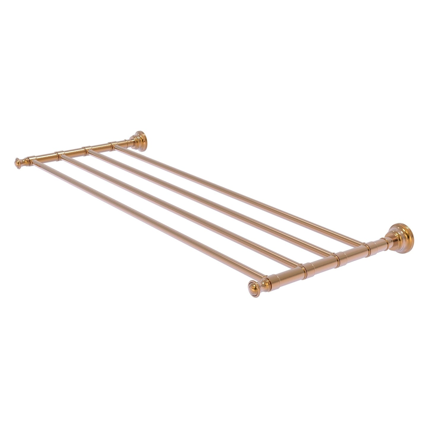 Allied Brass Carolina 32" x 12.7" Brushed Bronze Solid Brass Towel Shelf
