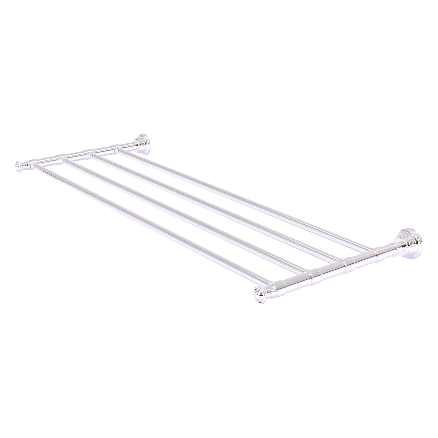 Allied Brass Carolina 32" x 12.7" Polished Chrome Solid Brass Towel Shelf