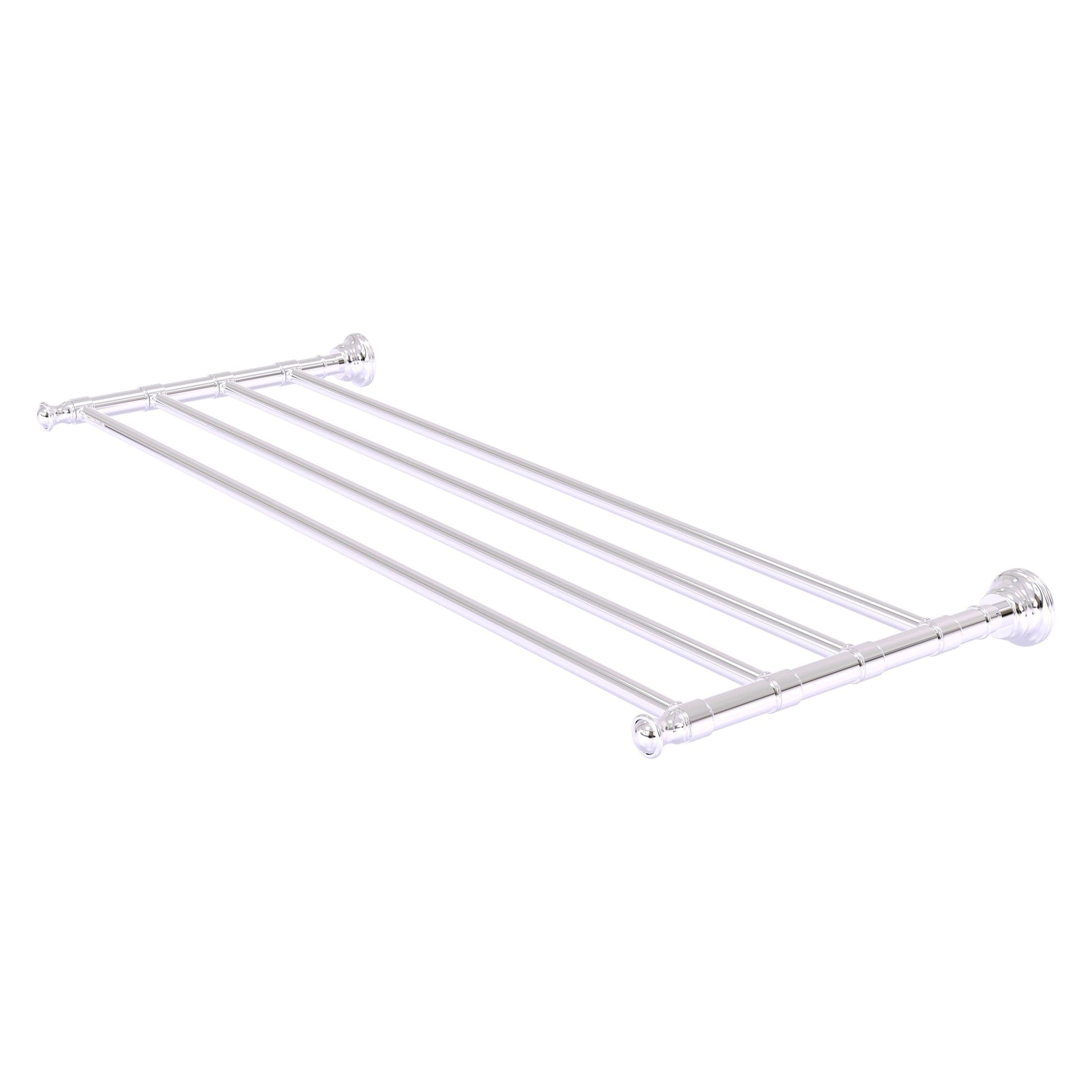 Allied Brass Carolina 32" x 12.7" Polished Chrome Solid Brass Towel Shelf