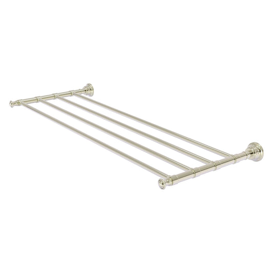 Allied Brass Carolina 32" x 12.7" Polished Nickel Solid Brass Towel Shelf
