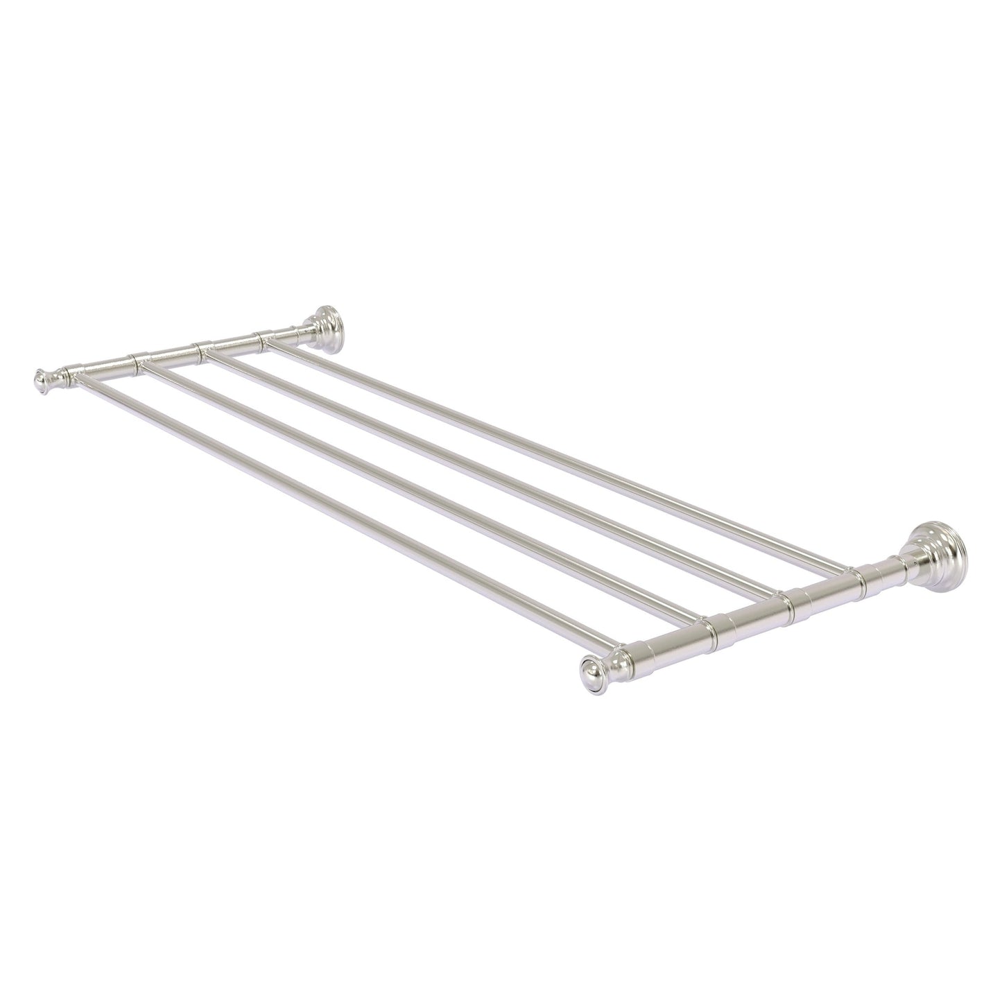 Allied Brass Carolina 32" x 12.7" Satin Nickel Solid Brass Towel Shelf