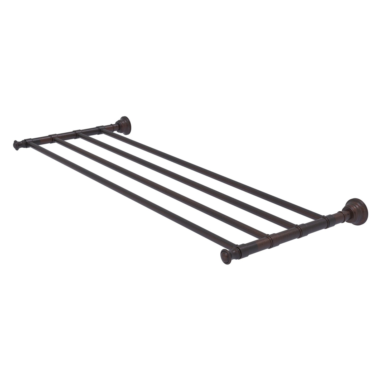 Allied Brass Carolina 32" x 12.7" Venetian Bronze Solid Brass Towel Shelf
