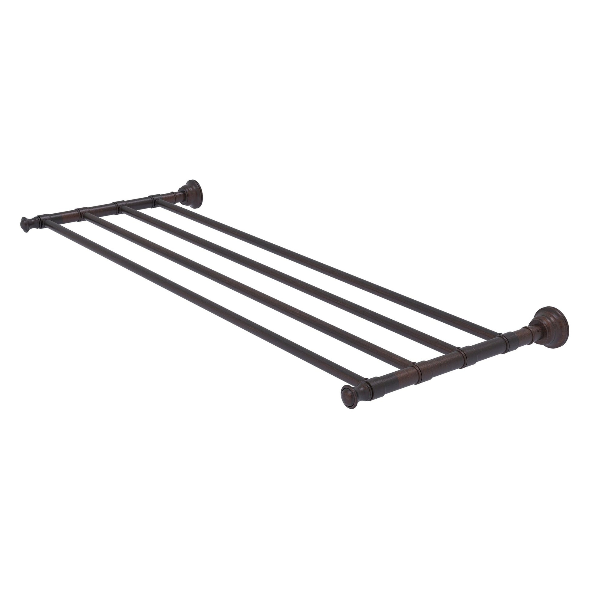 Allied Brass Carolina 32" x 12.7" Venetian Bronze Solid Brass Towel Shelf