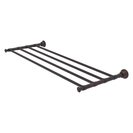 Allied Brass Carolina 32" x 12.7" Venetian Bronze Solid Brass Towel Shelf