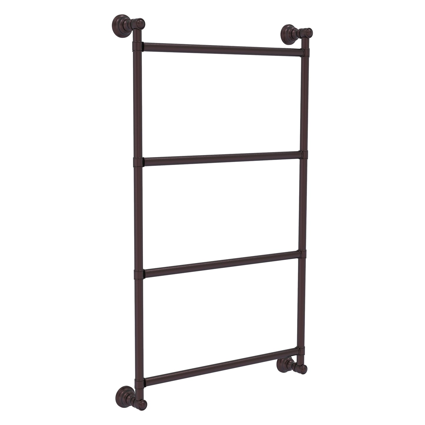 Allied Brass Carolina 36" x 3.3" Antique Bronze Solid Brass 4-Tier Ladder Towel Bar