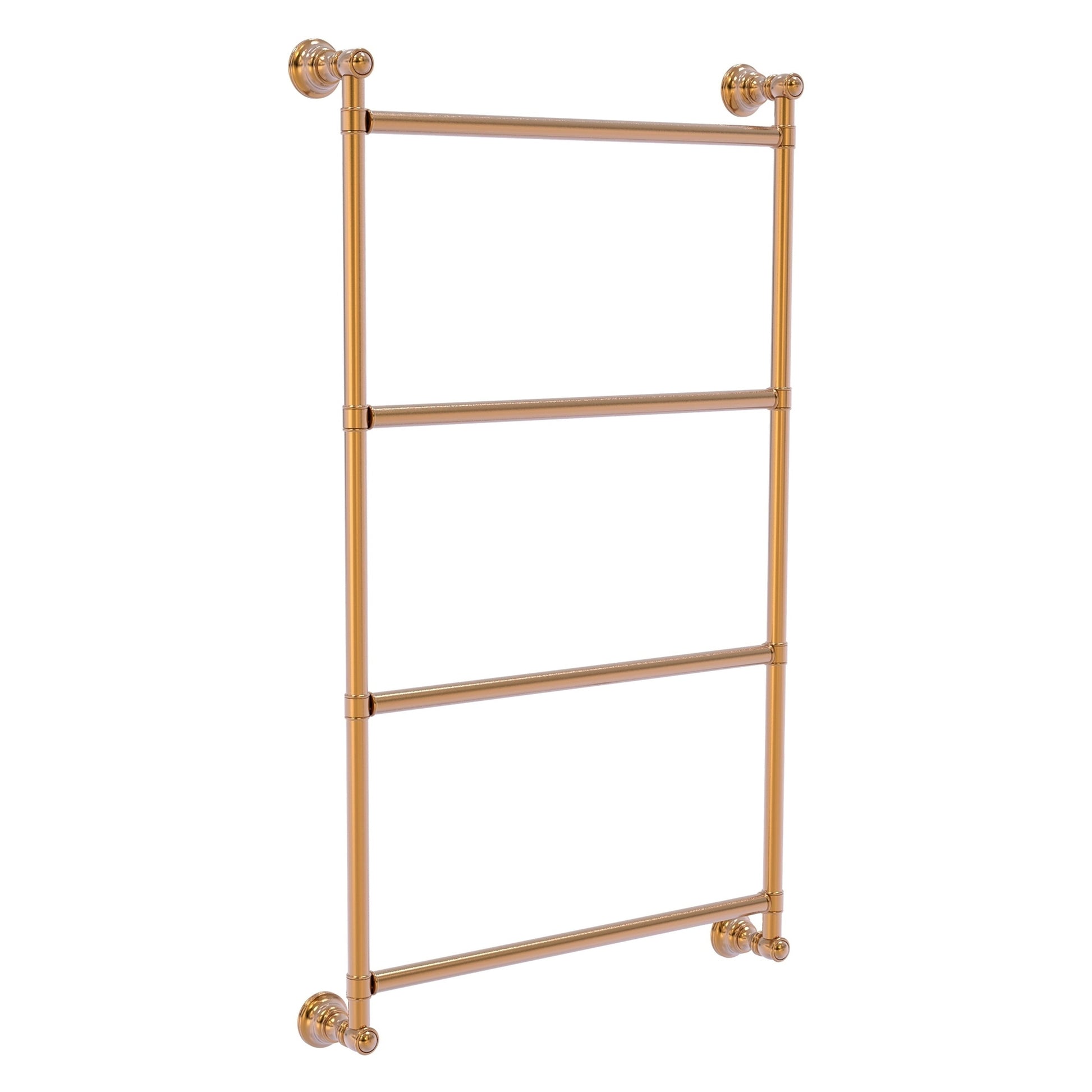 Allied Brass Carolina 36" x 3.3" Brushed Bronze Solid Brass 4-Tier Ladder Towel Bar