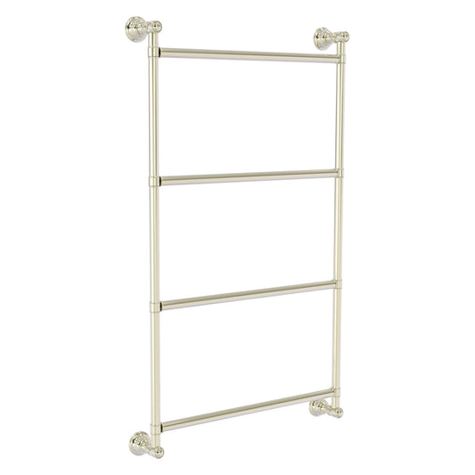 Allied Brass Carolina 36" x 3.3" Polished Nickel Solid Brass 4-Tier Ladder Towel Bar