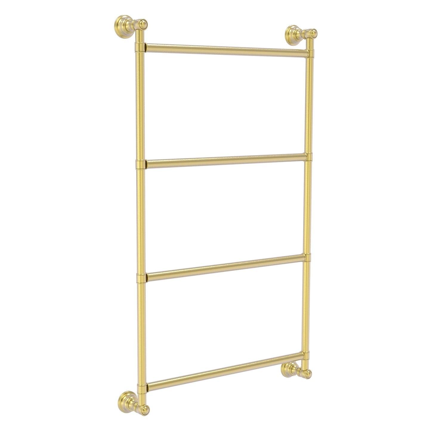 Allied Brass Carolina 36" x 3.3" Satin Brass Solid Brass 4-Tier Ladder Towel Bar