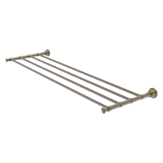 Allied Brass Carolina 38" x 12.7" Antique Brass Solid Brass Towel Shelf