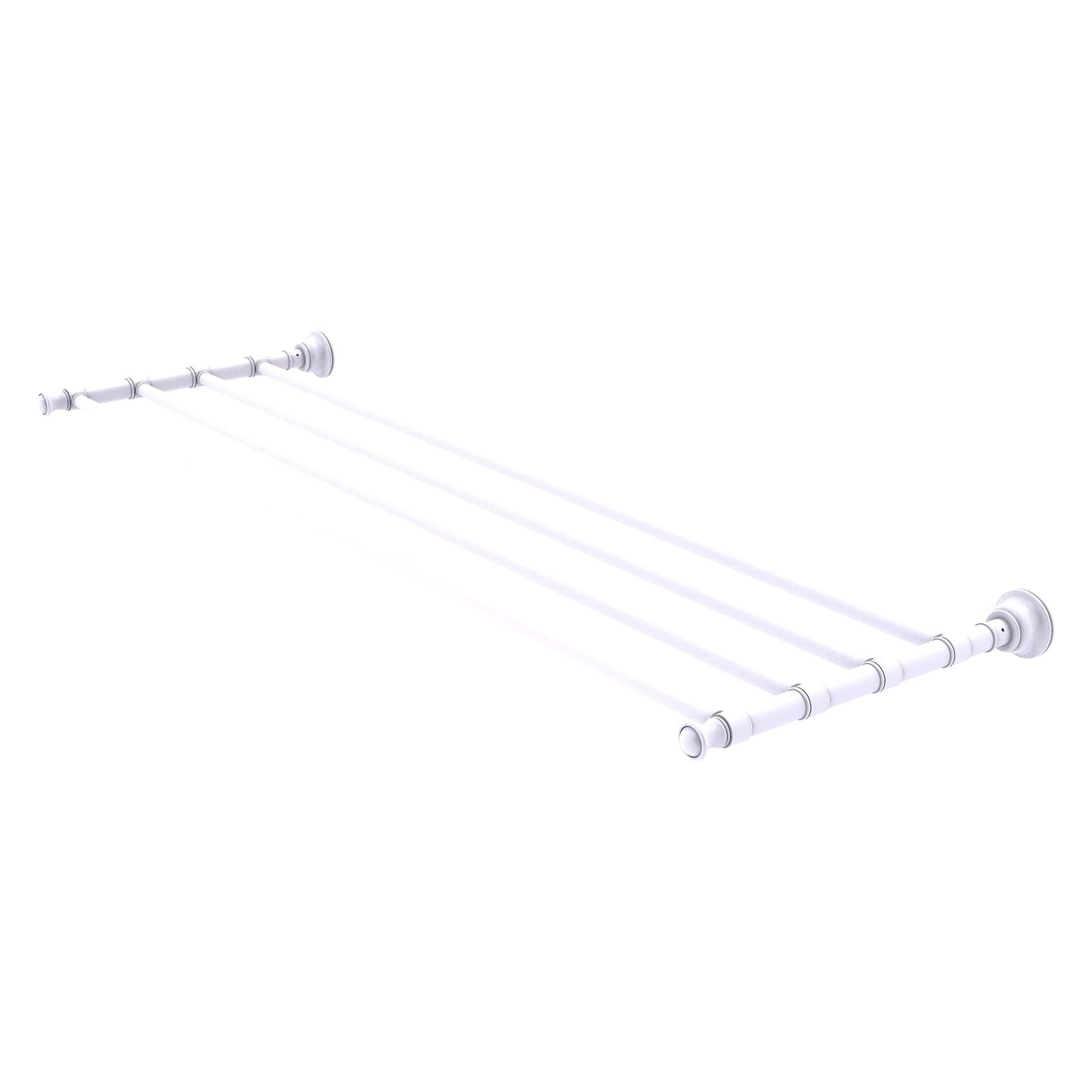 Allied Brass Carolina 38" x 12.7" Matte White Solid Brass Towel Shelf